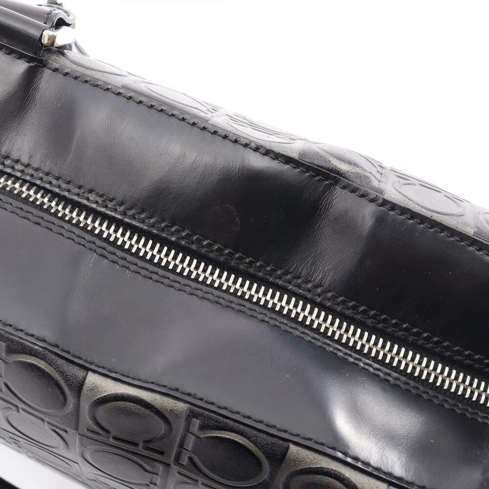 Salvatore Ferragamo Gancini Leather Bag Black - Picture 10 of 12